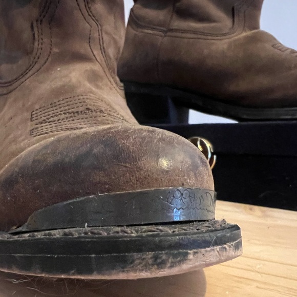 Womens slouchy cow boy boots 8.5 - Picture 4 of 5